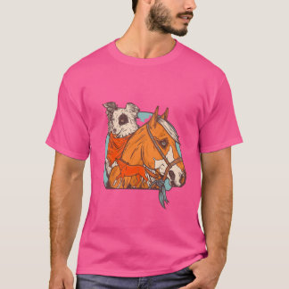 Funny Horse Design vintage T-Shirt