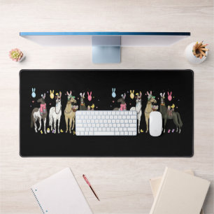 Funny Horse Easter Day Farm Animal Cute Bunny Hors Desk Mat