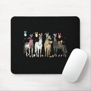 Funny Horse Easter Day Farm Animal Cute Bunny Hors Mouse Mat