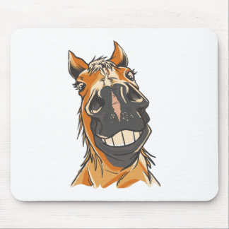 Funny Horse Face Mouse Mat