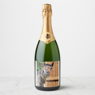 Funny horse ! Food and Beverage Label Set.