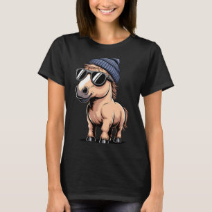 Funny Horse In Retro Style - Farm Humour Ny Funny  T-Shirt