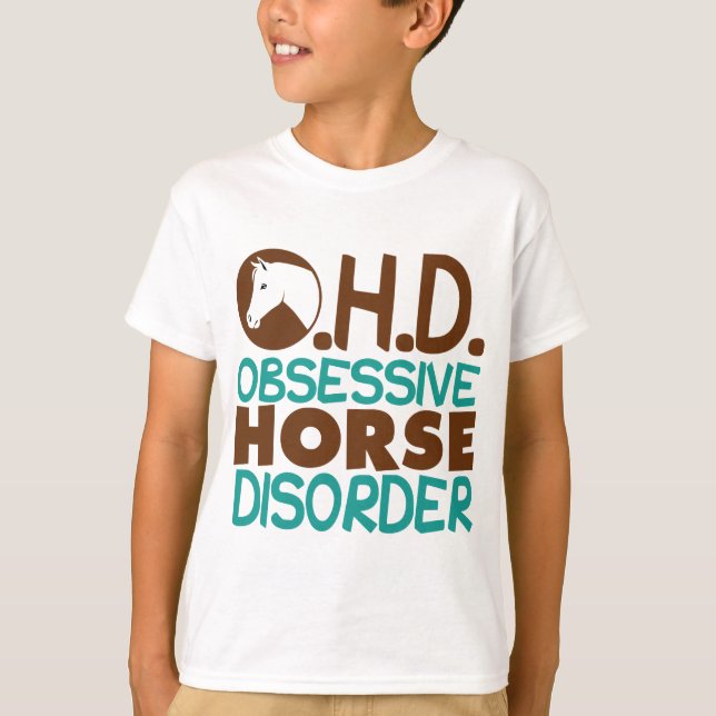 Funny Horse Kids T-Shirt (Front)
