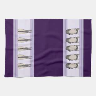 Funny Horse Lover Decor Gift Heads and Tails Tea Towel
