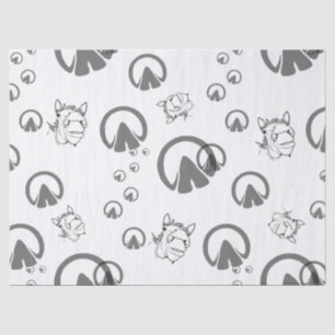 Funny Horse Lover Gift Whimsical Barn Banter Tissue Paper