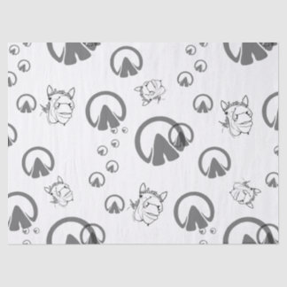 Funny Horse Lover Gift Whimsical Barn Banter Tissue Paper