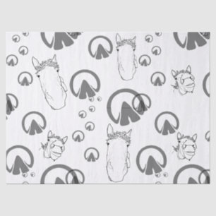 Funny Horse Lover Gift Whimsical Chaos Edition Tissue Paper