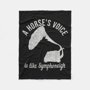 Funny Horse Lover Graphic - Equestrian Quote For R Fleece Blanket