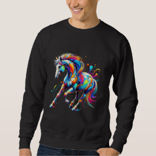 Funny Horse Lover Horseback Riding Equestrian Grap Sweatshirt