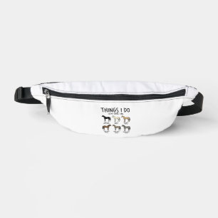 Funny Horse Lover Things I Do Vintage Shirt Design Bum Bags
