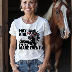 Funny Horse Lover Western Equestrian Country Girl T-Shirt
