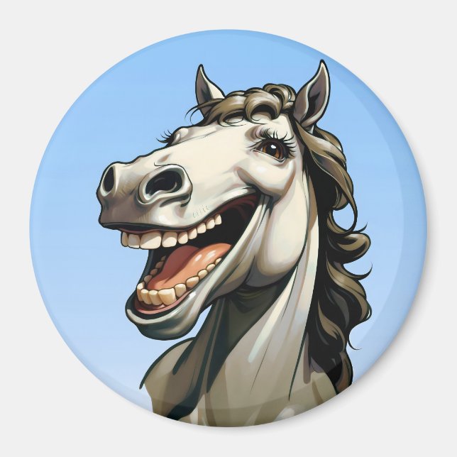 funny horse magnet (Front)