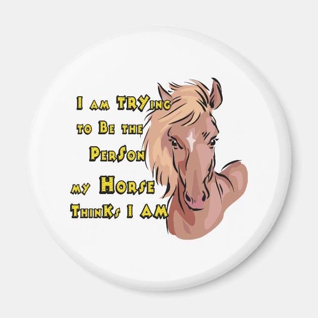 Funny Horse Magnet (Front)