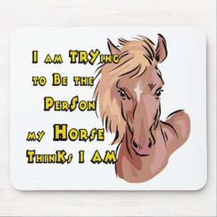 Funny Horse Mouse Mat