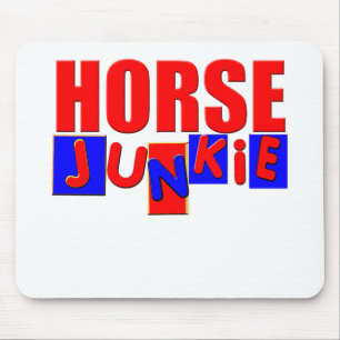 Funny horse mouse mat