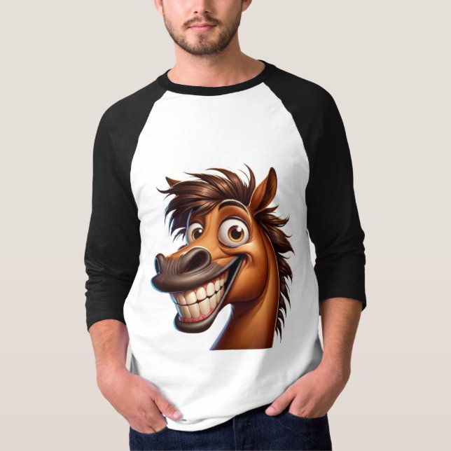 Funny Horse October 14th Long Sleeve T-Shirt (Front)