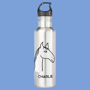 Funny Horse Personalised 710 Ml Water Bottle