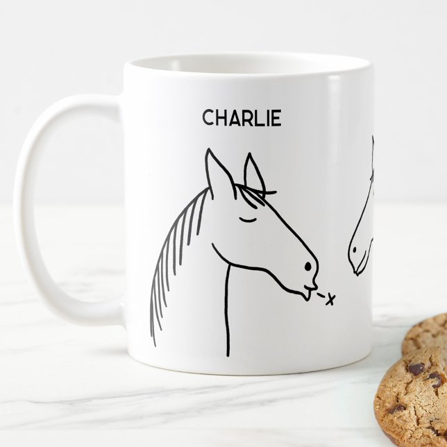 Funny Horse Personalised Coffee Mug (Creator Uploaded)