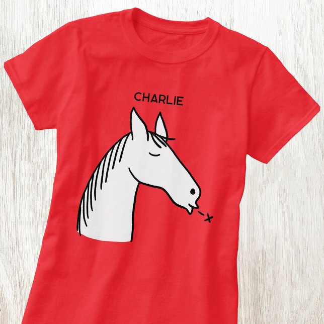 Funny Horse Personalised T-Shirt (Creator Uploaded)