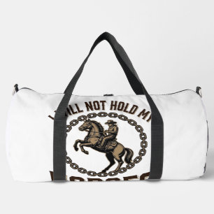Funny Horse Quote Vintage Western Riding Design_1 Duffle Bag