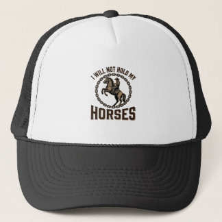 Funny Horse Quote Vintage Western Riding Design_1 Trucker Hat