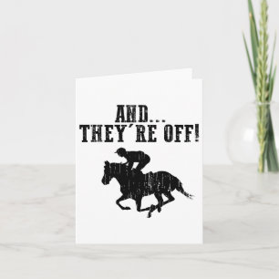 Funny Horse Racing Gift For Men Women Jockeys Race Card