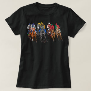 Funny Horse Racing Jockey Racer Derby Rider Race T-Shirt