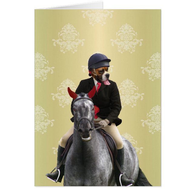 Funny horse rider character (Front)