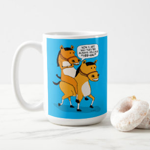 Funny Horse Riding Horse Coffee Mug