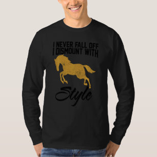 Funny Horse Riding Men Women Cool Horseback Rider T-Shirt