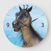 Funny Horse Smile Portrait Art
