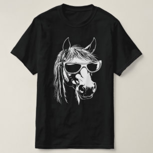 Funny Horse Sunglasses ,  Horse Wearing Sunglasses T-Shirt