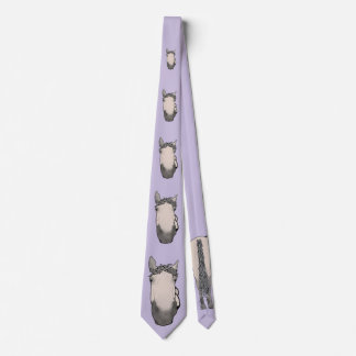 Funny Horse Whimsical Equestrian Humour  Tie
