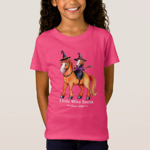 Funny Horse Witch T-Shirt
