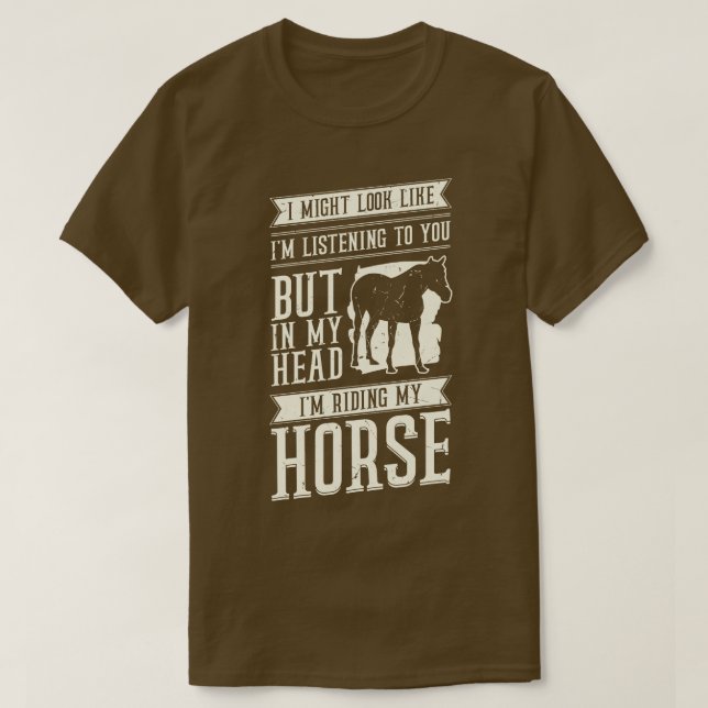 Funny Horseback Riding Equestrian Gift  T-Shirt (Design Front)