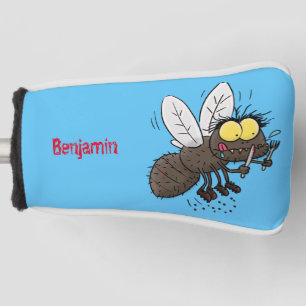 Funny horsefly insect cartoon golf head cover