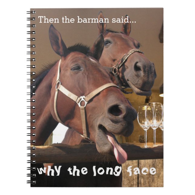 Funny Horses Notebook (Front)