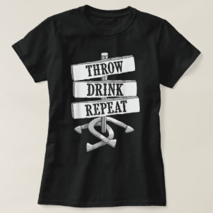 Funny Horseshoe Pitching Game Gift Cute Throwers T-Shirt
