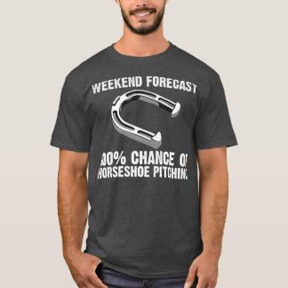 Funny Horseshoe Pitching Gift Men Women Pitchers T-Shirt