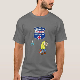 Funny Horseshoe Pitching Sr. Med Alert T-Shirt