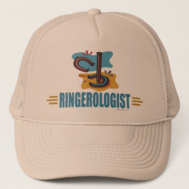Funny Horseshoes Trucker Hat (Front)