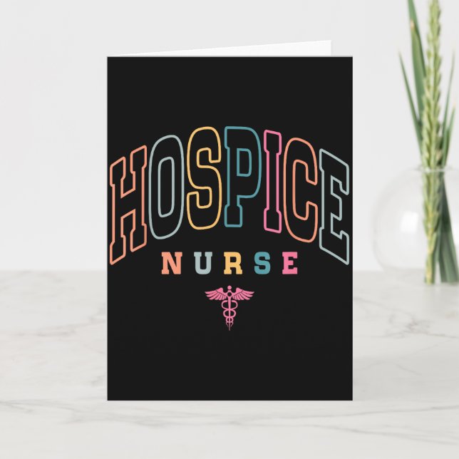 Funny Hospice Nurse Doctor Graduation Medical Nurs Card (Front)