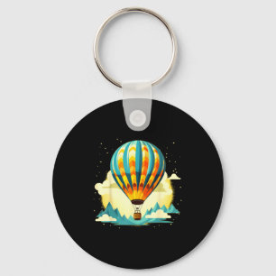 Funny Hot Air Balloon For New Adventures Lovers  Key Ring