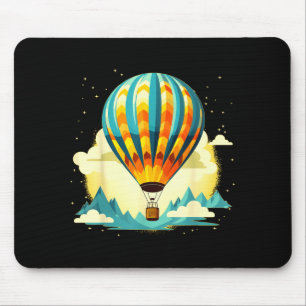 Funny Hot Air Balloon For New Adventures Lovers  Mouse Mat