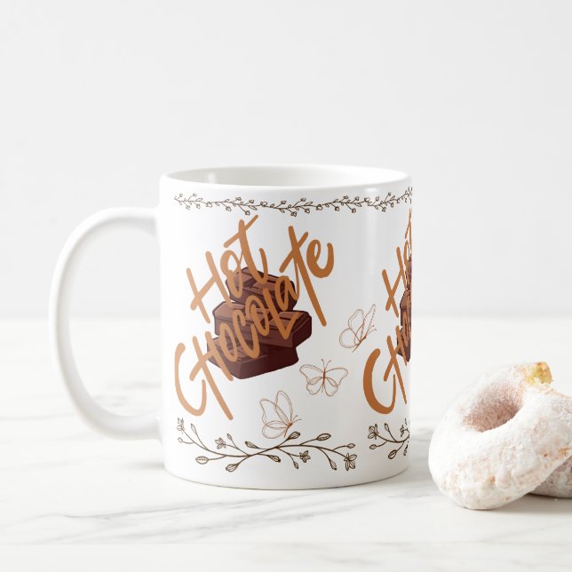 funny Hot Chocolate Coffee Mug (With Donut)