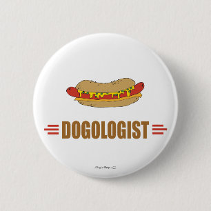 Funny Hot Dog 6 Cm Round Badge