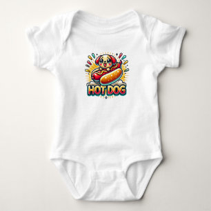 Funny Hot Dog Baby Bodysuit