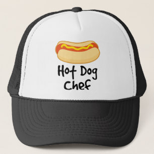 Funny Hot Dog Chef Cooking Gift Trucker Hat