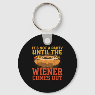 Funny Hot Dog Design For Men Women Hotdog Stand Ga Key Ring