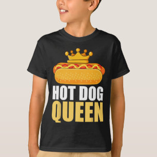 Funny Hot Dog For Women Girls Grilled Wiener Sausa T-Shirt